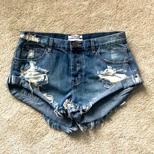 Free People x One Teaspoon women’s Jean shorts